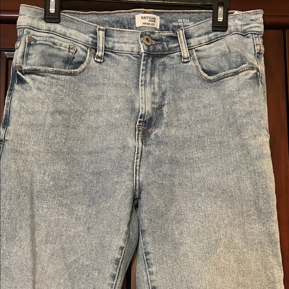 Kensie The Ella High Rise Straight Leg Jeans - Picture 2 of 6